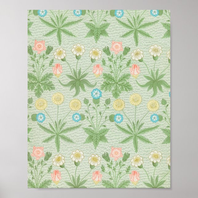 William Morris Daisy berömd mönster. Poster (Framsidan)