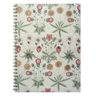 William Morris Daisy Blommigt Tapet Mönster Anteckningsbok