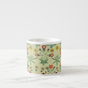 William Morris Daisy Blommigt Tapet Mönster Espressomugg
