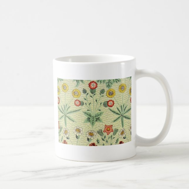 William Morris Daisy Blommigt Tapet Mönster Kaffemugg (Höger)