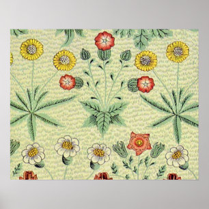 William Morris Daisy Blommigt Tapet Mönster Poster