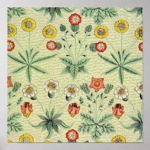 William Morris Daisy Blommigt Tapet Mönster Poster