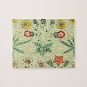 William Morris Daisy Blommigt Tapet Mönster Pussel