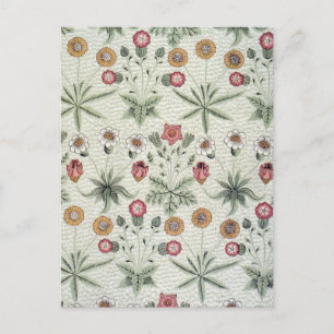 William Morris Daisy Blommigt Tapet Mönster Vykort
