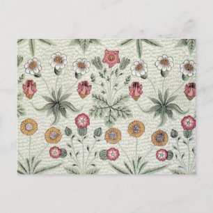 William Morris Daisy Blommigt Tapet Mönster Vykort