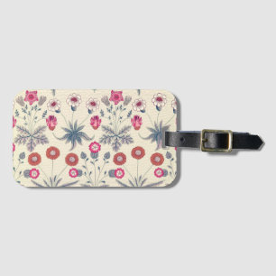 William Morris Daisy Blommönster Red Orange Bagagebricka