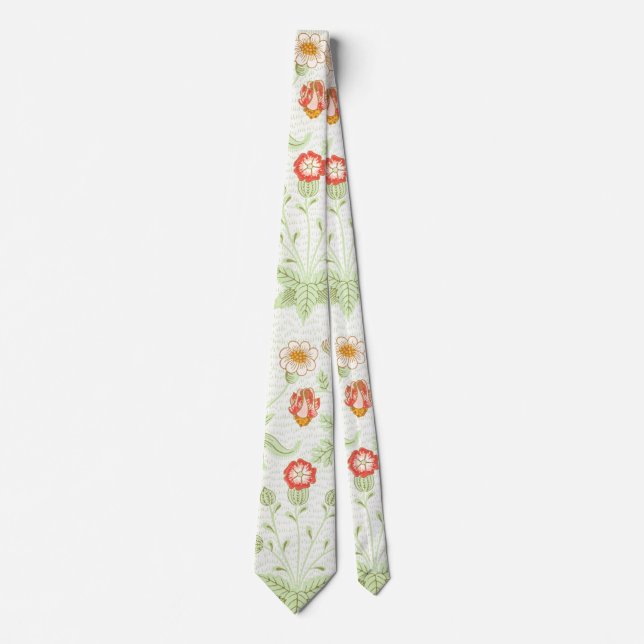William Morris Daisy Vintage Botaniskt Mönster Slips (Framsida)