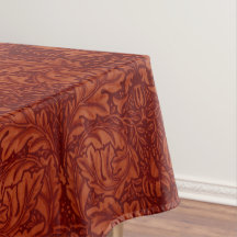 William Morris: Deep Red Acanthus Tablecloth