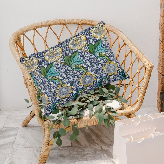 William Morris dekorativ kudde vibrant färg (Skapare uppladdad)