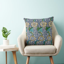 William Morris dekorativ kudde vibrant färg