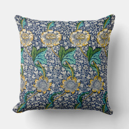 William Morris dekorativ kudde vibrant färg