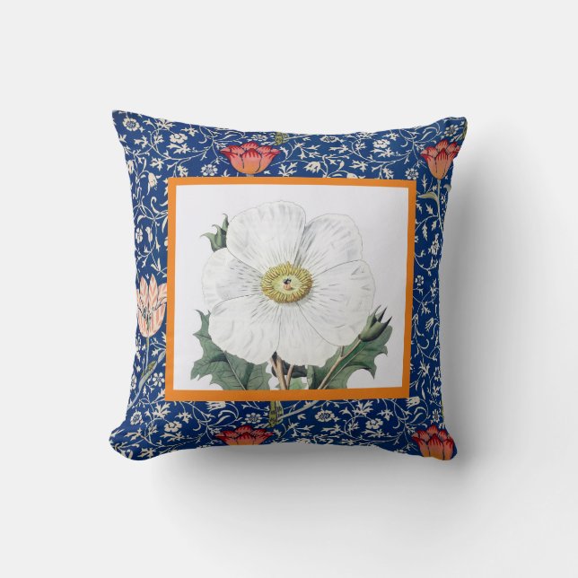 William Morris DEKORATIV KUDDE WITH TULIP AND POPP (Framsida)