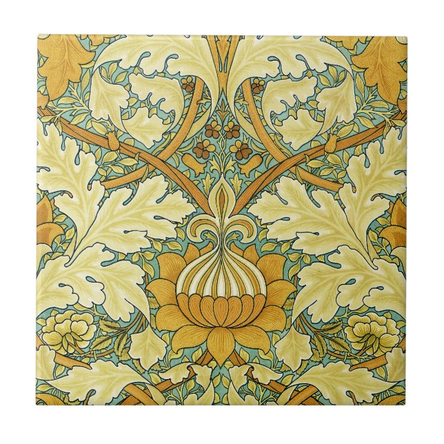 William Morris design #11 Kakelplatta (Framsidan)