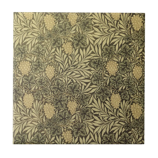 William Morris design #12 Kakelplatta (Framsidan)