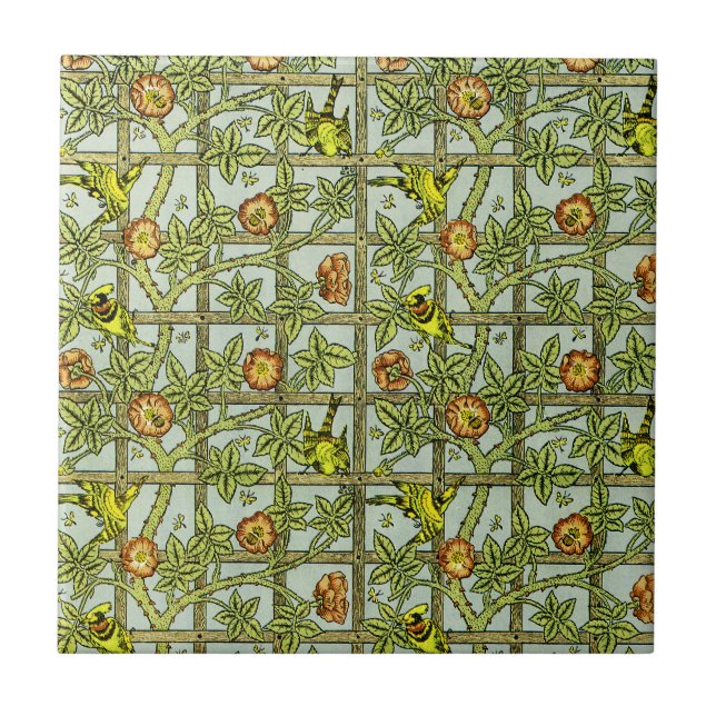William Morris Design #5 Kakelplatta (Framsidan)