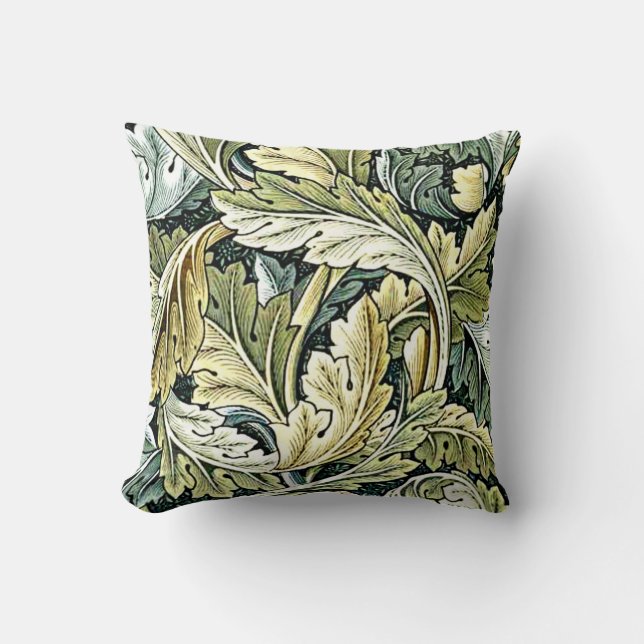 William Morris-design: Acanthus löv mönster Kudde (Framsida)