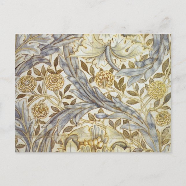 William Morris design, Afrikansk Sammetblomma Vykort (Framsida)