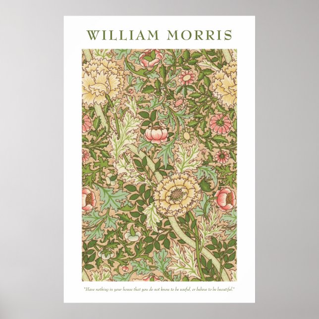 William Morris Design Norwich Mönster Poster (Framsidan)