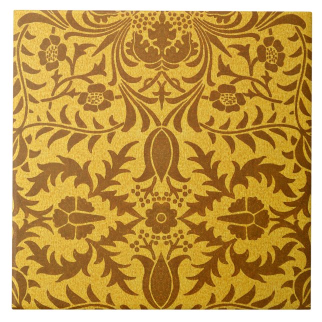 William Morris design, Vine Guld, Kakelplatta (Framsidan)
