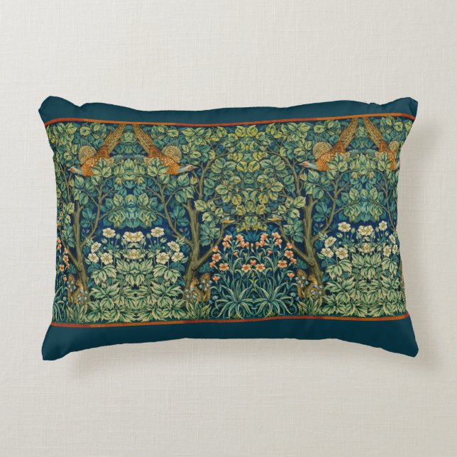 William Morris Design Vintage Stil Prydnadskudde (Framsidan)