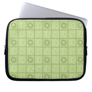 William Morris Diaper Grön Kakelmönster Laptop Fodral