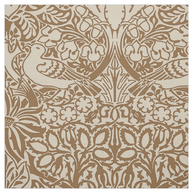 William Morris' Dove och Ro, Mellow Brown Tyg (Provkarta)