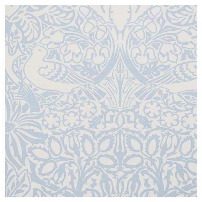 William Morris' Dove och Ro, Misty Blue Tyg (Provkarta)