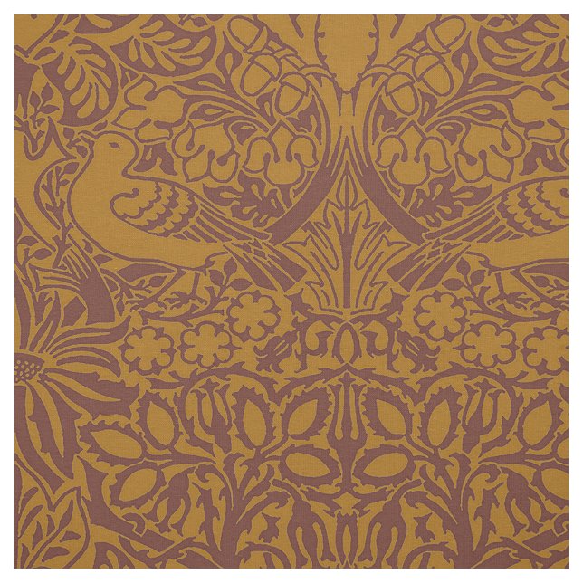 William Morris' Dove och Ro, Mörk Ambers Tyg (Provkarta)