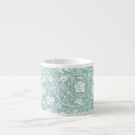 William Morris druvmönster teal turkos Espressomugg