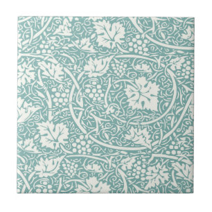 William Morris druvmönster teal turkos Kakelplatta
