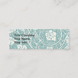 William Morris druvmönster teal turkos Mini Visitkort