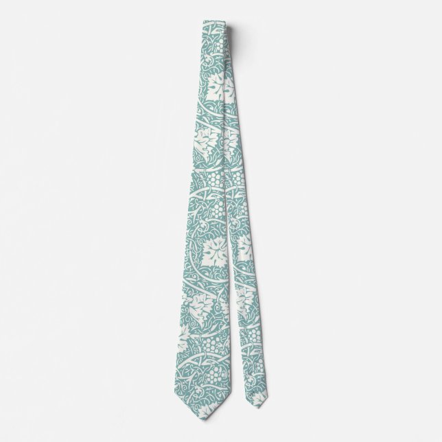 William Morris druvmönster teal turkos Slips (Framsida)