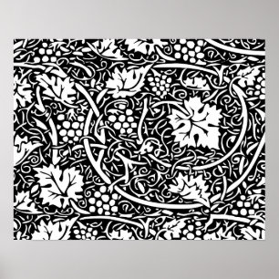 William Morris druvmönstrat tapet Poster