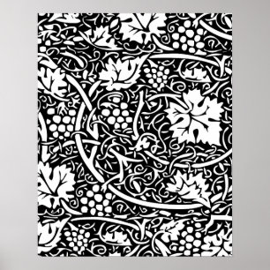 William Morris druvmönstrat tapet Poster