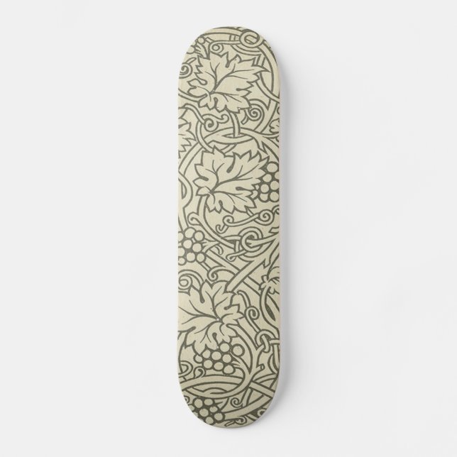 William Morris Druvvin Väggdekoration Old School Skateboard Bräda 21,6 Cm (Framsida)