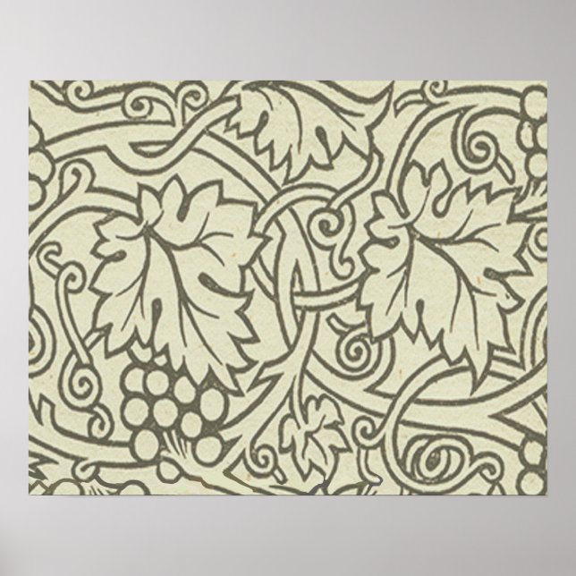 William Morris Druvvin Väggdekoration Poster (Framsidan)