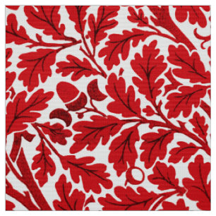 William Morris Ekblad, djupröd och vit Tyg