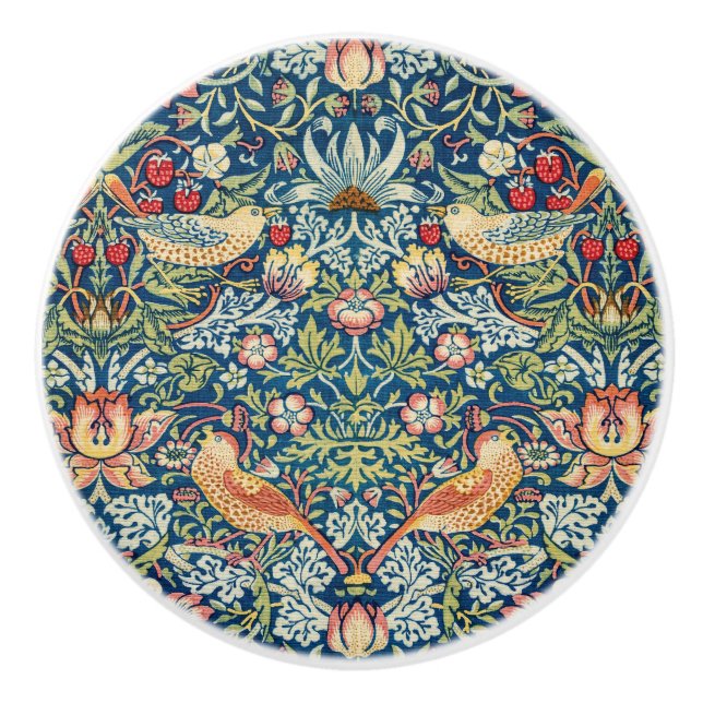 William Morris elegant blå  Knopp (Framsidan)