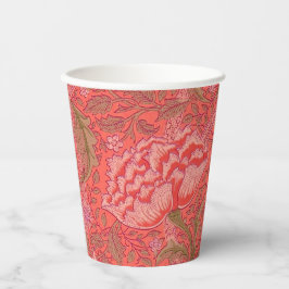 William Morris - Elegant Red & Rosa Blommigt