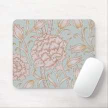 William Morris, Elegant Rosa Vild Tulips Soft Blue