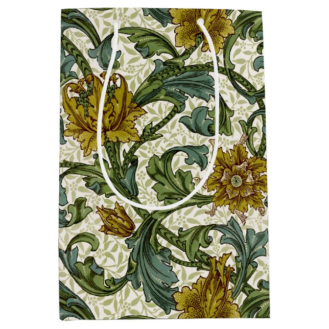 William Morris Enkel Stjälk Blommig Konstplatta (Framsidan)