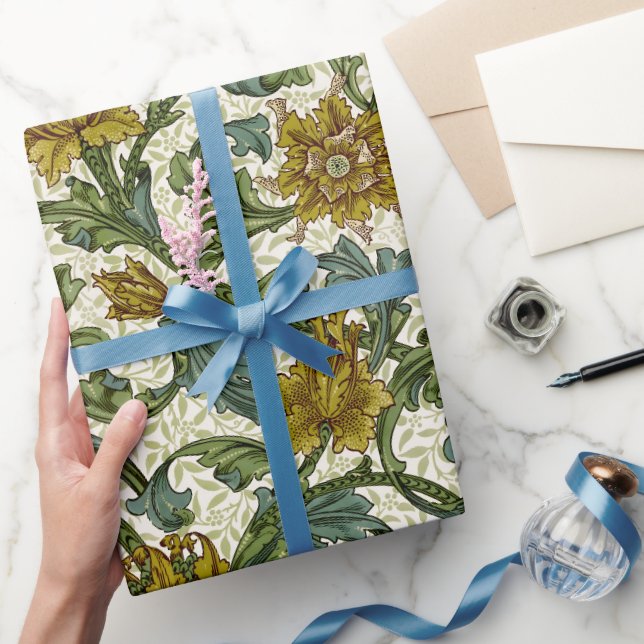 William Morris Enkel Stjälk Blommig Konstplatta Presentpapper (Gifting)