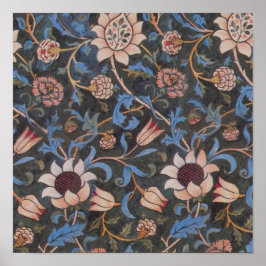 William Morris Evenlode-mönster: Vintage Moody Poster