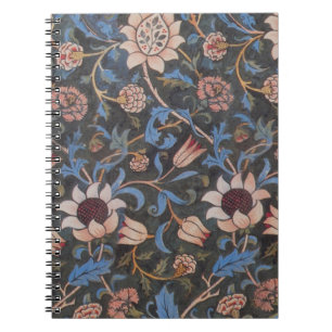 William Morris Evenlode Textile Blommigt Art Anteckningsbok