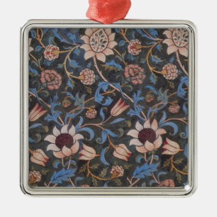 William Morris Evenlode Textile Blommigt Art Julgransprydnad Metall