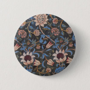 William Morris Evenlode Textile Blommigt Art Knapp