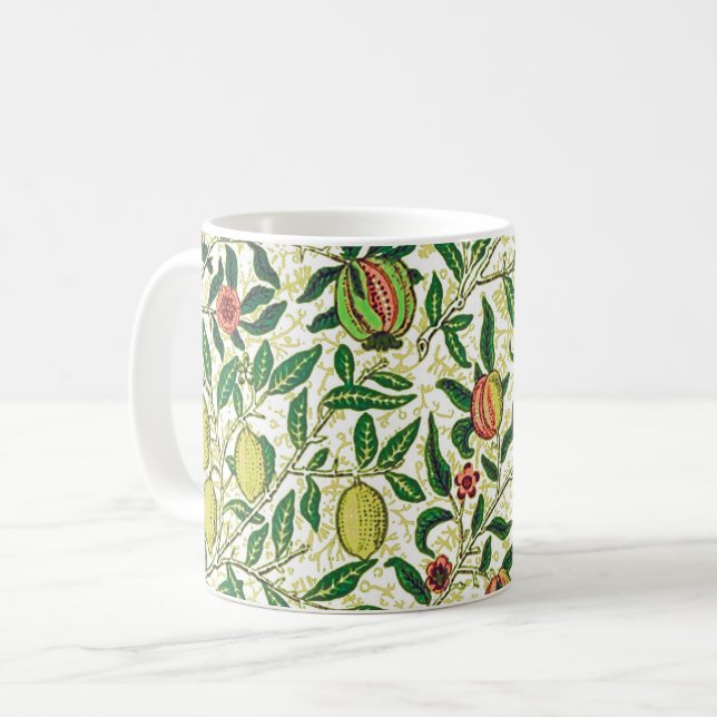 William Morris Exotic Fruit, Lemon Gult Kaffemugg (Framsida vänster)