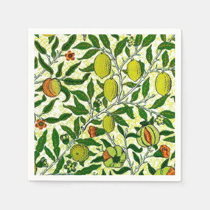 William Morris Exotic Fruit, Lemon Gult Pappersservett