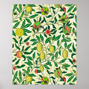 William Morris Exotic Fruit, Lemons and Peacher Poster