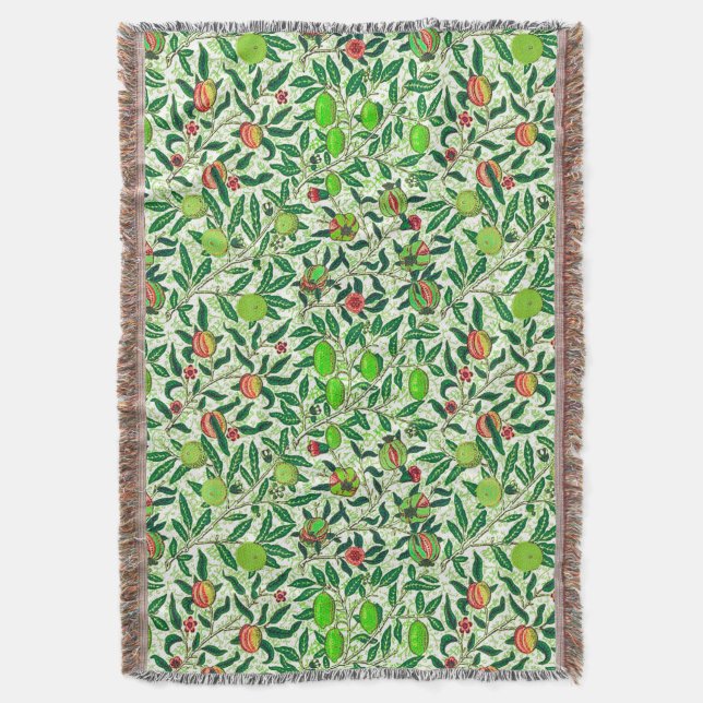 William Morris Exotic Fruit, Lime Green Filt (Framsidan Vertikal)